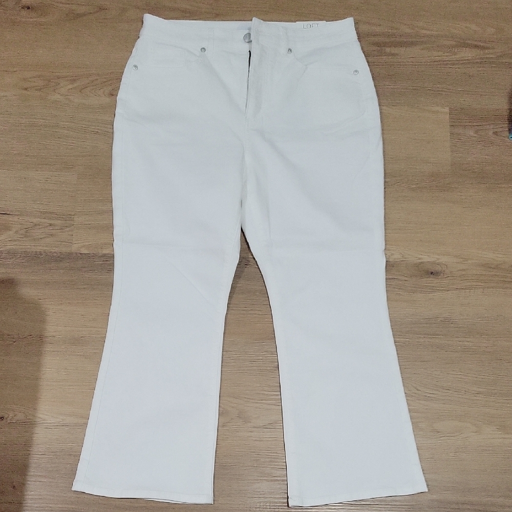 LOFT White Flare & Wide Leg Jeans